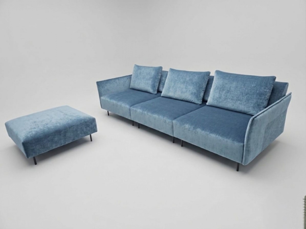 ARISconcept Soho sofa 3,5 BF 284 cm + puf 90x90 cm