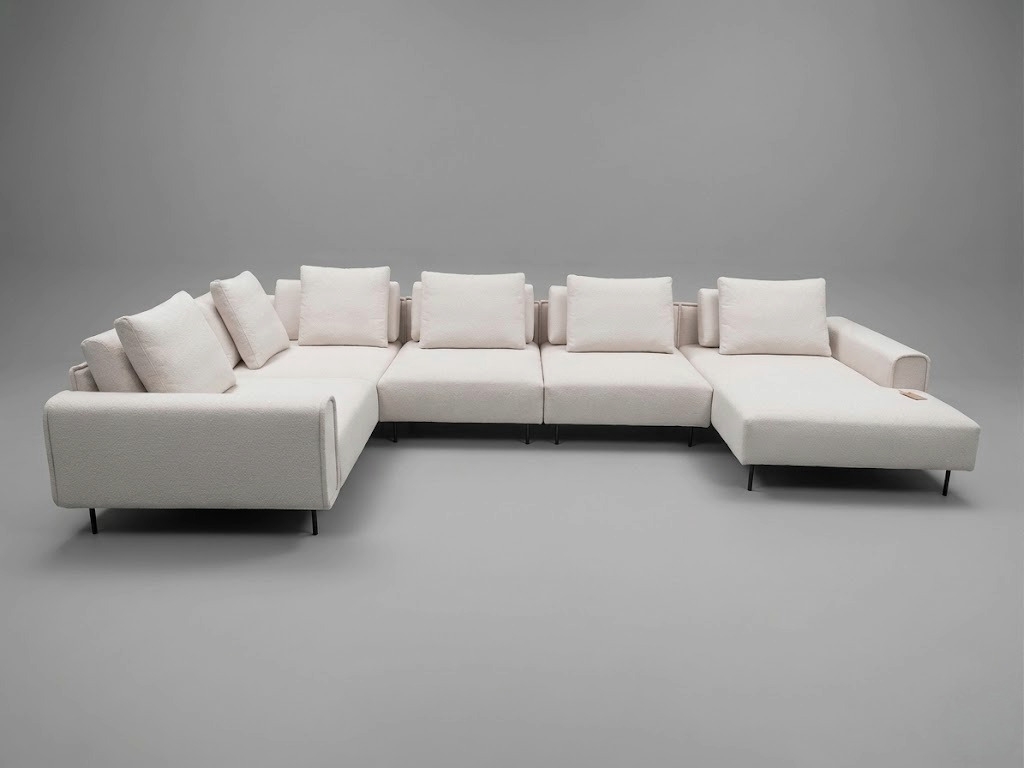 ARISconcept Symbio narożnik 400x220x161 cm BF + 1 podnóżek elektryczny